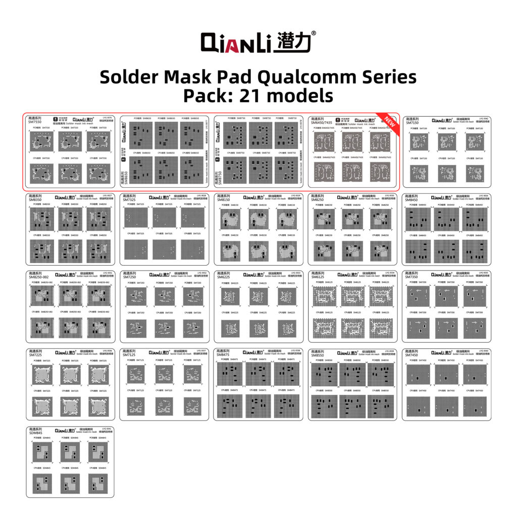 شابلون (ماسک) یووی CPU کوالکام