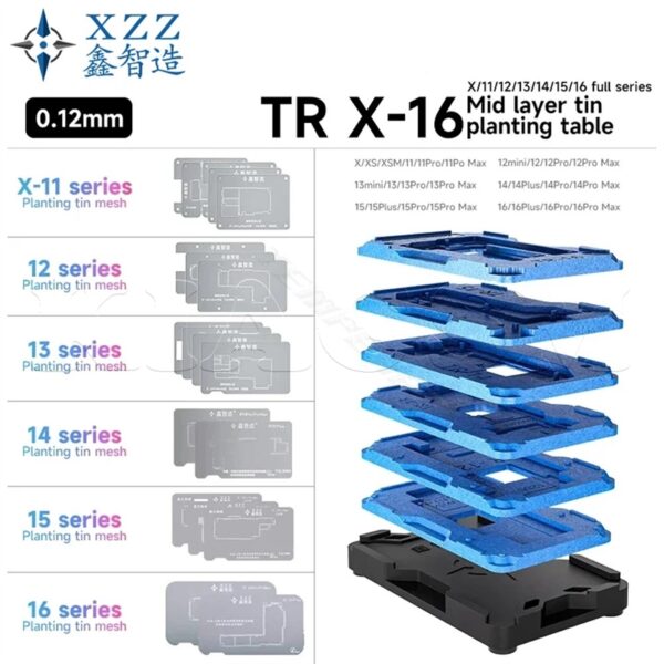 شابلون مگنتی طبقات آیفون XZZ TR X-16