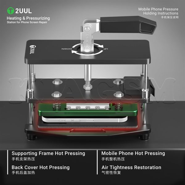 فیکسچر و پرس حرارتی السیدی و درب پشت 2UUL HEATPRESS