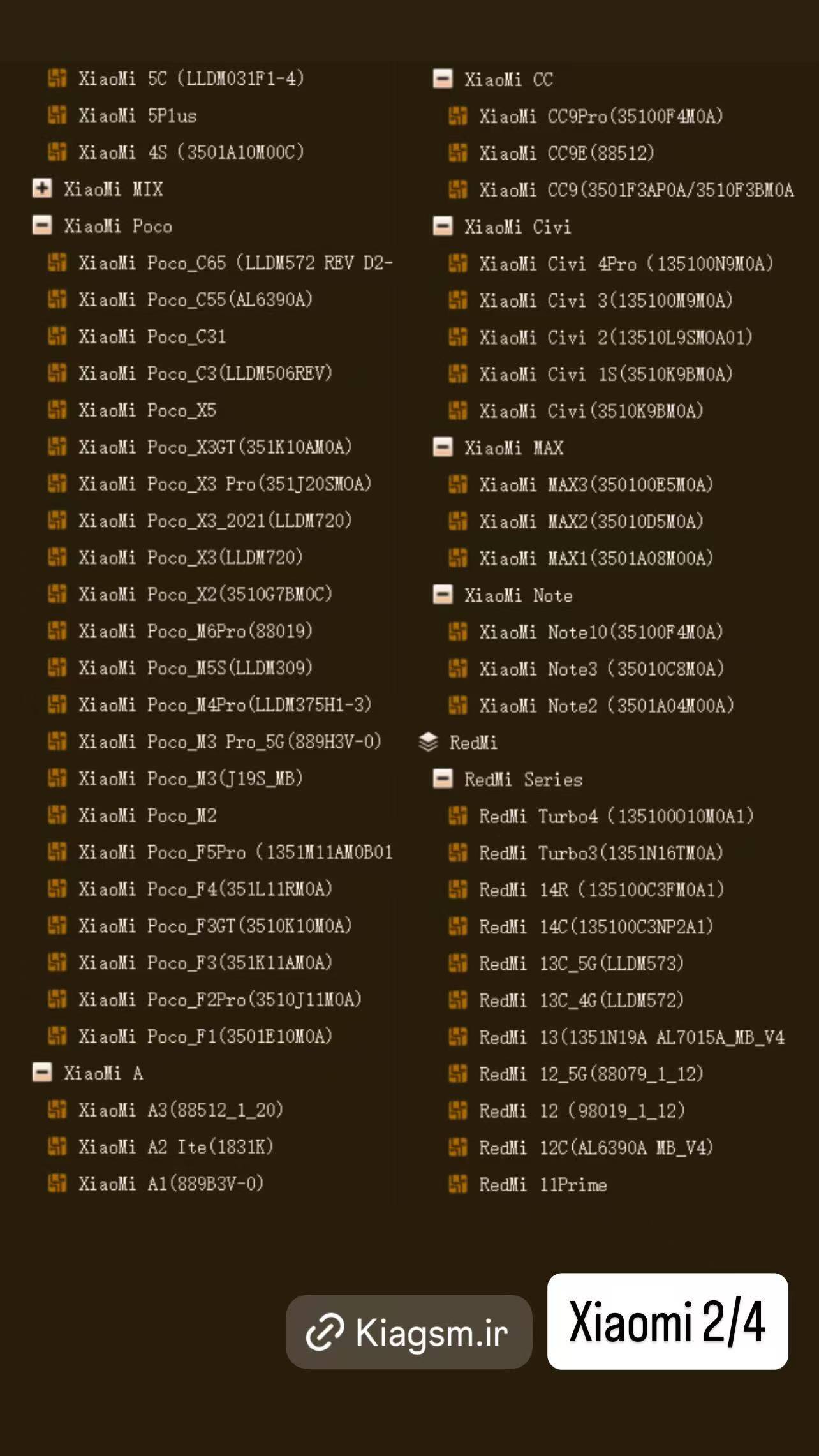 شماتیک اندروید و آیفون