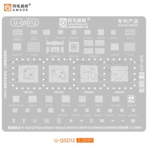 شابلون گوشی های کوالکام سری کامل AMAOE U-QSD:x